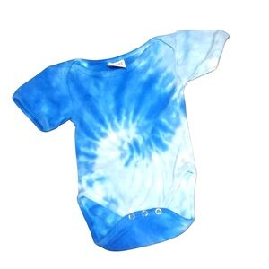 6M Blue Tie-Dye Onesie One Piece